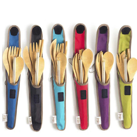 Classic Utensil Set with Glass Straw - Limited Edition